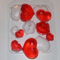 Форма пластиковая Сердечки поцелуйчики