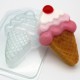 Форма пластиковая Мороженое Рожок с ягодкой