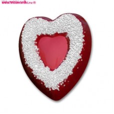 Форма пластиковая Сахарное сердце