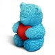 Форма пластиковая Медвежонок Тедди сидит с сердечком в обнимку 3D